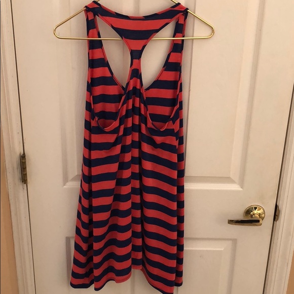 MOTHERHOOD EUC Maternity top navy red stripe sz Sm - Picture 6 of 6